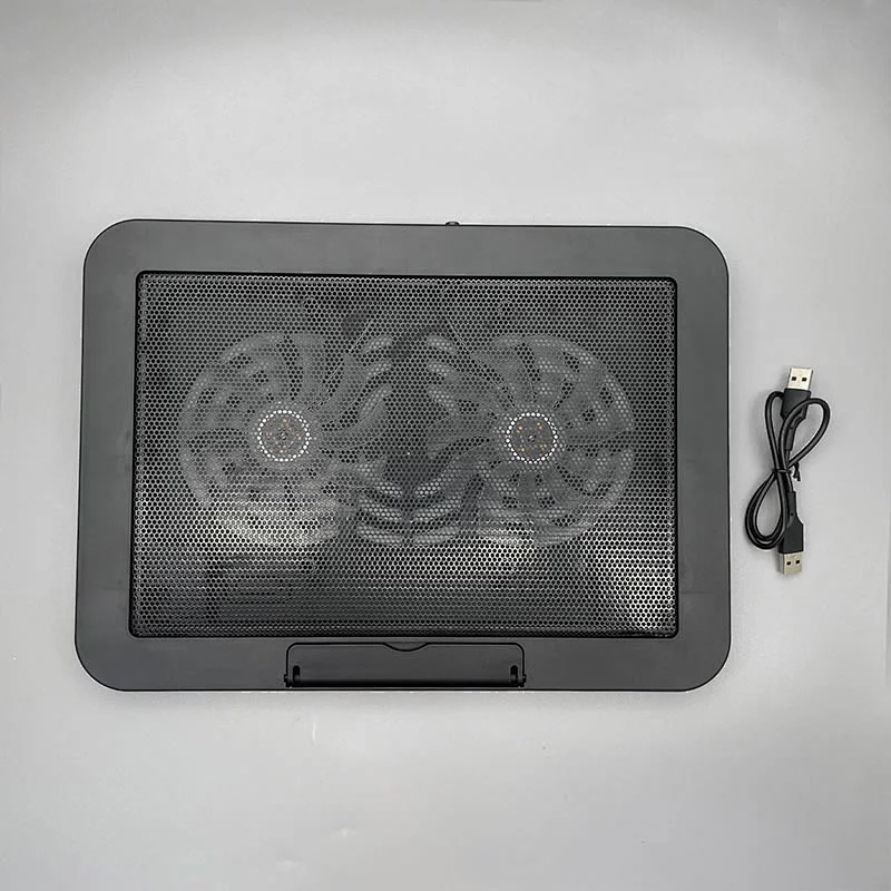 2022 new Super slim design ultra-quiet Cooling pad NCP-212 with Ergonomic design and double fan for notbook USB HUB