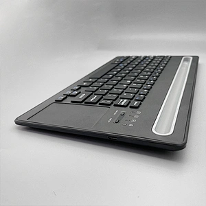 Wireless slim mini Portable Rechargeable BT Wireless Scissor multimedia Keyboard BT-63 with touch pad