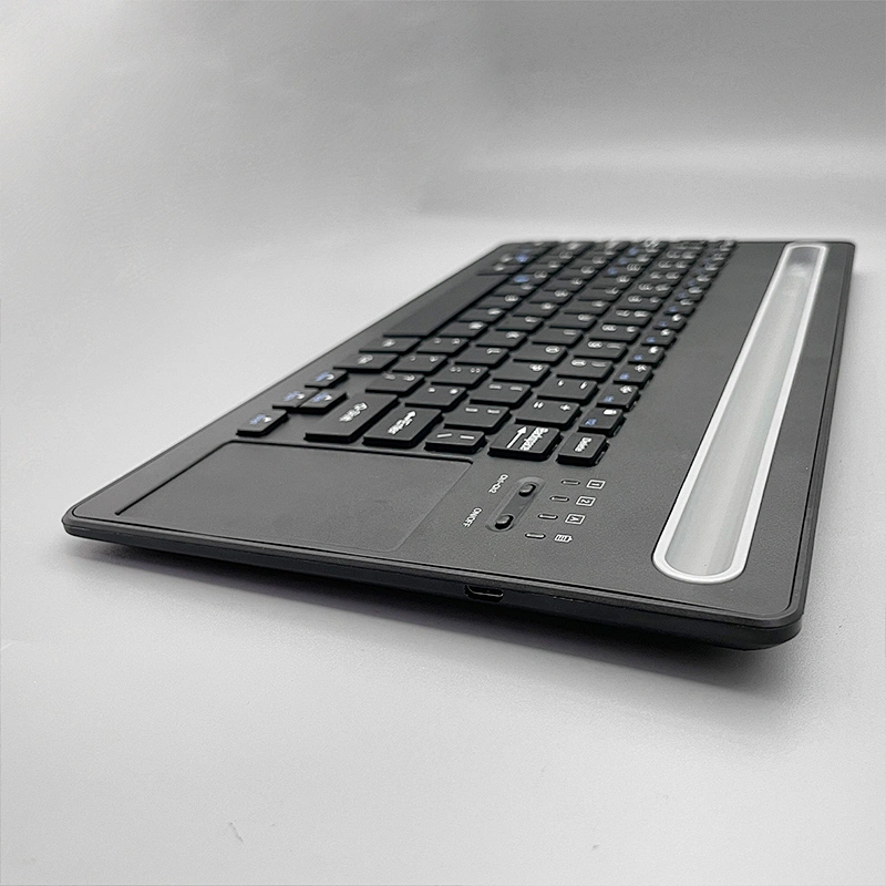 Wireless slim mini Portable Rechargeable BT Wireless Scissor multimedia Keyboard BT-63 with touch pad