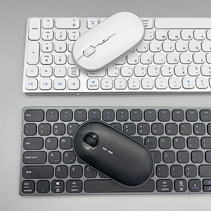 Slim aluminum alloy Scissor keys Portable dual model 2.4G BT5.O business keys keyboard and mouse combo KMSW-8200U