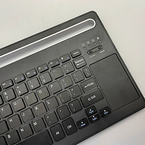 Wireless slim mini Portable Rechargeable BT Wireless Scissor multimedia Keyboard BT-63 with touch pad