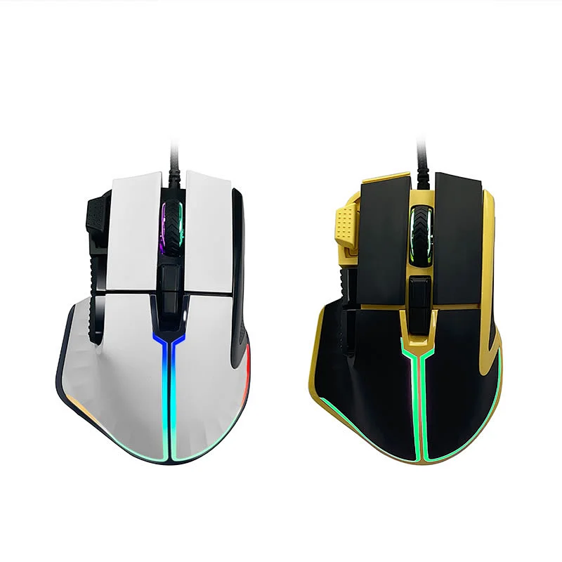 Wired USB Durable 8D  computer peripherals gaming optical Ergonomic mice  GM-182U with RGB backlight