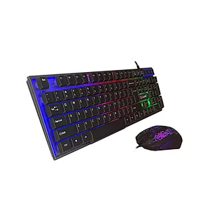 Ergonomic design cheap gaming keyboard mouse combo  mechanical feeling for professional gamer GKMC-707S