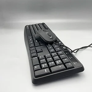 Wired  USB computer full size desktop laptop PC business office mouse keyboard combo KMC-107S