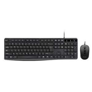 Wired  USB computer full size desktop laptop PC business office mouse keyboard combo KMC-107S