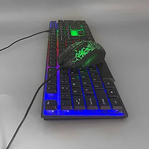 Ergonomic design cheap gaming keyboard mouse combo  mechanical feeling for professional gamer GKMC-707S