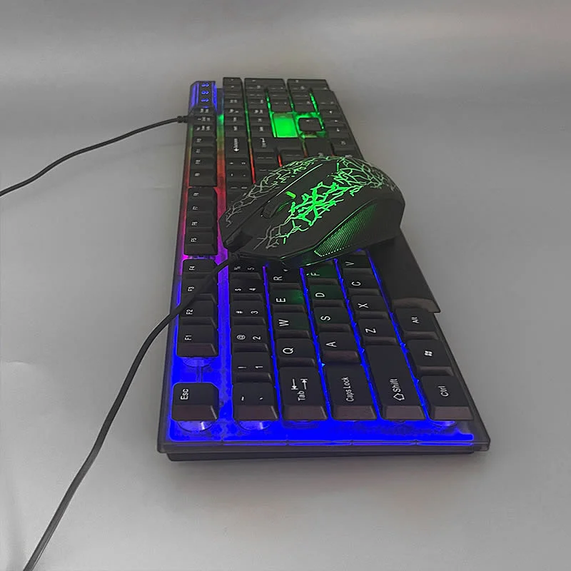 Ergonomic design cheap gaming keyboard mouse combo  mechanical feeling for professional gamer GKMC-707S