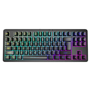 2.4G Wireless Gaming Metal rechargeable customized layout Mechanical feel Breathing led light multimedia Keyboard KBLW-088D