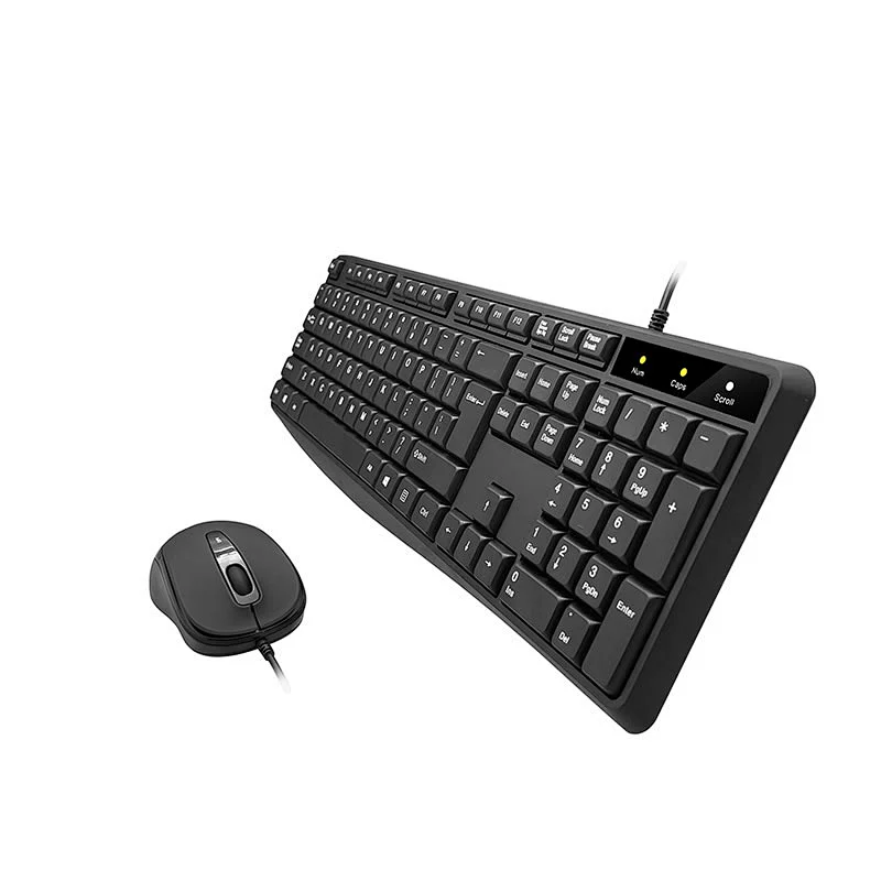 Wired  USB computer full size desktop laptop PC business office mouse keyboard combo KMC-107S
