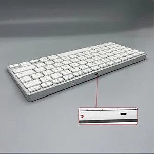 Mini Rechargeable Computer 78 Keys Keyboard bluetooth 5.0 Wireless Keyboard for PC Laptop Macbook IMB-037