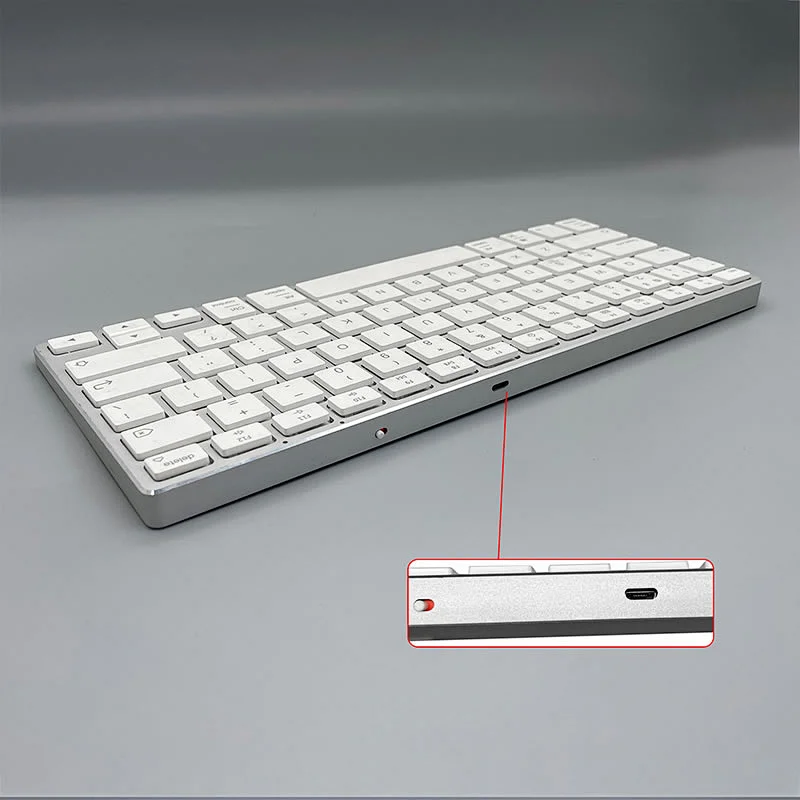 Mini Rechargeable Computer 78 Keys Keyboard bluetooth 5.0 Wireless Keyboard for PC Laptop Macbook IMB-037