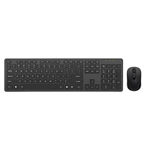 2.4G Wireless Hot Slim Flat Chocolate Keys Keyboard Mouse Combo Portable for Home Office Desktop Laptop, KMSW-103D