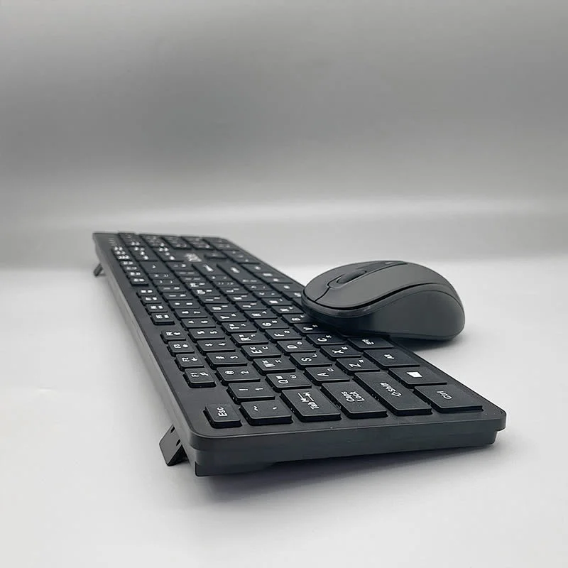 2.4G Wireless Hot Slim Flat Chocolate Keys Keyboard Mouse Combo Portable for Home Office Desktop Laptop, KMSW-103D