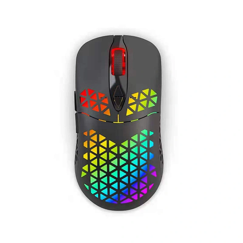 Dual-mode 2.4G wireless & Bluetooth 5.1 Rechargeable gaming optical mouse, New super Comfortable Ergonomic Mouse