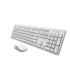 Hot Selling Slim Flat Chocolate Keys 2.4G Wireless Keyboard Mouse Combo Portable for Home Office Desktop Laptop, KMSW-103S