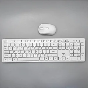 Hot Selling Slim Flat Chocolate Keys 2.4G Wireless Keyboard Mouse Combo Portable for Home Office Desktop Laptop, KMSW-103S