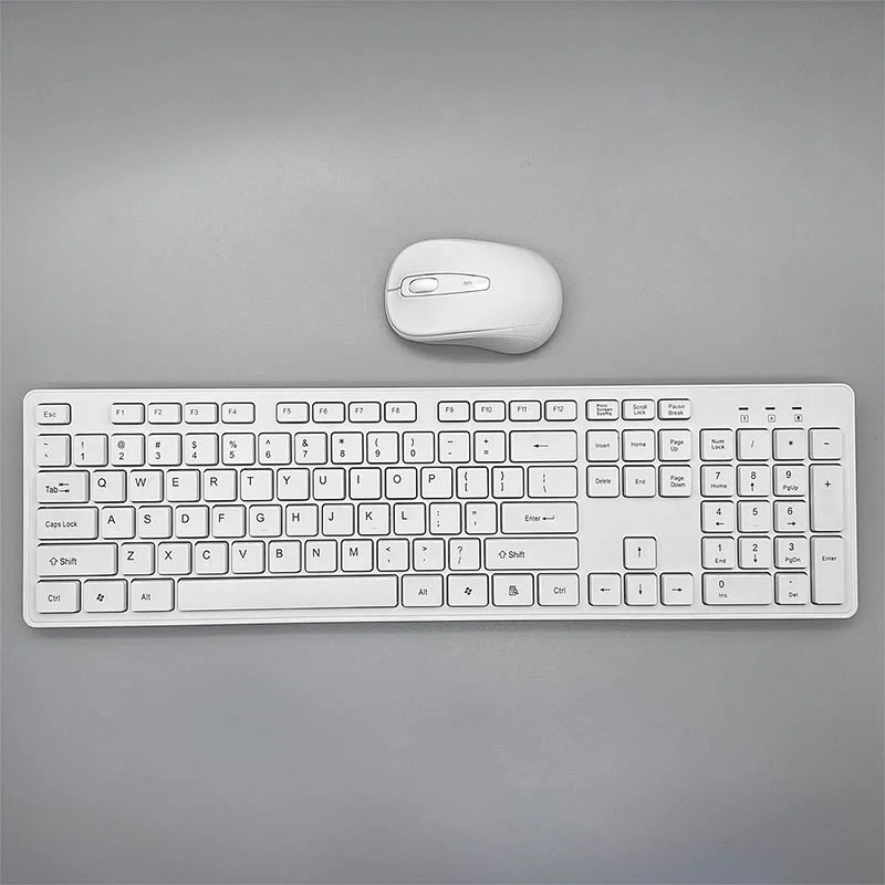 Hot Selling Slim Flat Chocolate Keys 2.4G Wireless Keyboard Mouse Combo Portable for Home Office Desktop Laptop, KMSW-103S