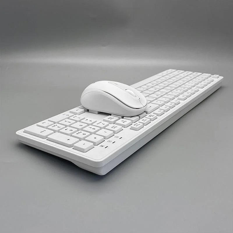 Hot Selling Slim Flat Chocolate Keys 2.4G Wireless Keyboard Mouse Combo Portable for Home Office Desktop Laptop, KMSW-103S