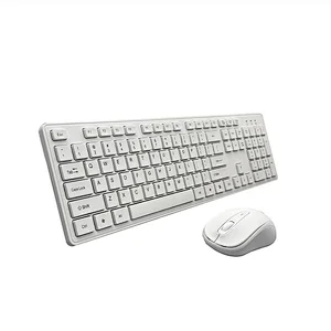 Hot Selling Slim Flat Chocolate Keys 2.4G Wireless Keyboard Mouse Combo Portable for Home Office Desktop Laptop, KMSW-103S