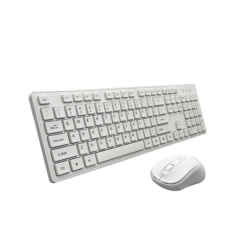 Hot Selling Slim Flat Chocolate Keys 2.4G Wireless Keyboard Mouse Combo Portable for Home Office Desktop Laptop, KMSW-103S