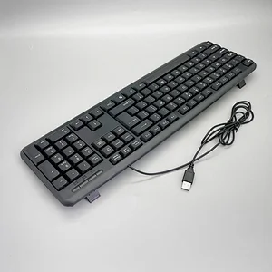 New design Cheap Basic USB Wired Keyboard Computer Ergonomic Office Keyboard for PC Laptop Desktop, K-308D