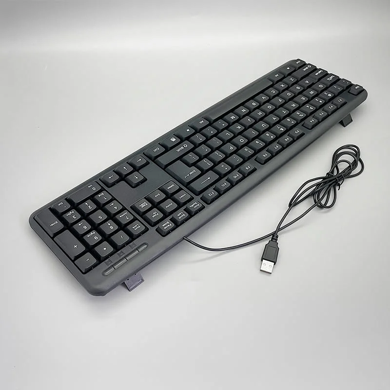 New design Cheap Basic USB Wired Keyboard Computer Ergonomic Office Keyboard for PC Laptop Desktop, K-308D