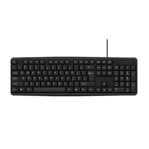 New design Cheap Basic USB Wired Keyboard Computer Ergonomic Office Keyboard for PC Laptop Desktop, K-308D