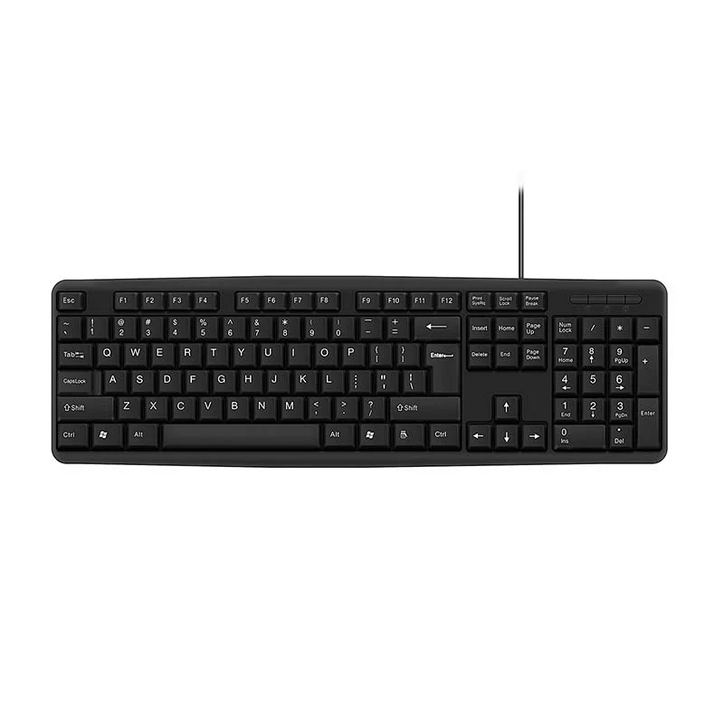New design Cheap Basic USB Wired Keyboard Computer Ergonomic Office Keyboard for PC Laptop Desktop, K-308D