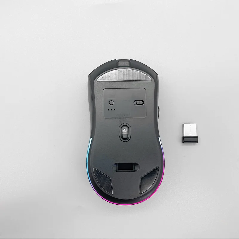 New 7D Button USB Wireless Gaming Backlight Mouse Rechargeable Computer Gaming Optical Mouse Mice with RGB Backlight, GMW-017