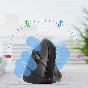 New Vertical Dual mode  Design  2.4G & BT Wireless ergonomic RGB light  Mouse 9D Buttons  for PC gamer Laptop Matebook MW-060PU