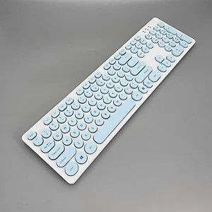 2.4G Wireless Keyboard Customized Optical New Retro Keys Keyboard for Laptop Desktop Macbook KW-103R