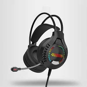 Cool Private Design Wired Headset Gaming Headphones Gamer Gaming Headset RGB Lighting H608 For Laptop PC