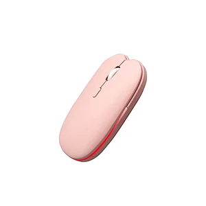 New design 2.4G wireless & BT Rechargeable light Mouse Laptop Desktop Home Office Mouse  dual-mode  MW-004A