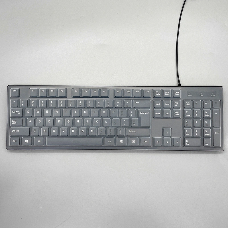 Dust-proof silence  USB Wired Optical Keyboard Private Customized Ergonomic Wired Office Keyboard for PC Laptop Desktop, K-101P