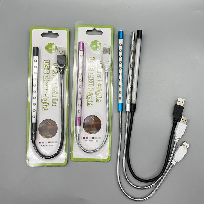 2023 high quality Usb Rechargeable tough switch USB LED Light  with METAL ABS material shell for gift home