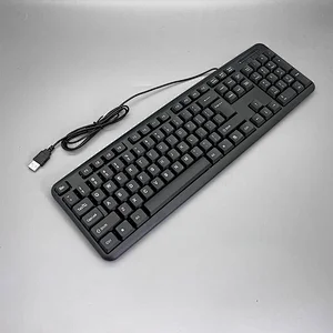New design Cheap Basic USB Wired Keyboard Computer Ergonomic Office Keyboard for PC Laptop Desktop, K-308D