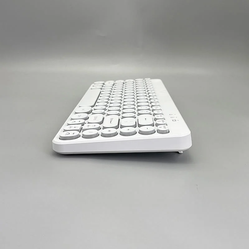 2.4G Wireless Mini Retro keys Gaming Type C rechargeable customized layout Mechanical feel Breathing led light multimedia Keyboard KBLW-002