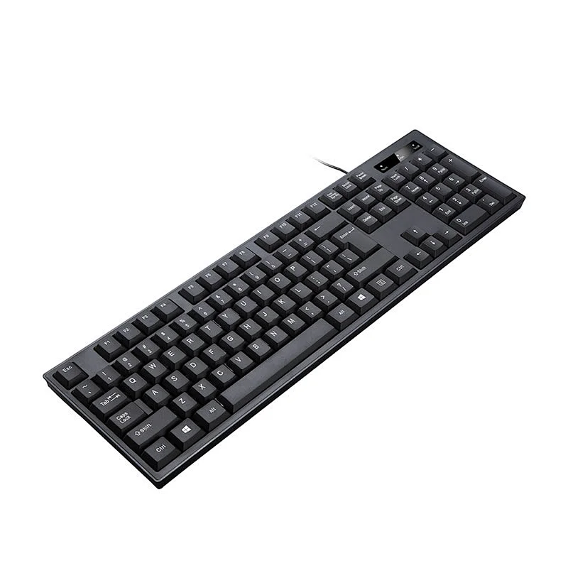 Dust-proof silence  USB Wired Optical Keyboard Private Customized Ergonomic Wired Office Keyboard for PC Laptop Desktop, K-101P