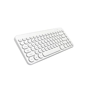 2.4G Wireless Mini Retro keys Gaming Type C rechargeable customized layout Mechanical feel Breathing led light multimedia Keyboard KBLW-002