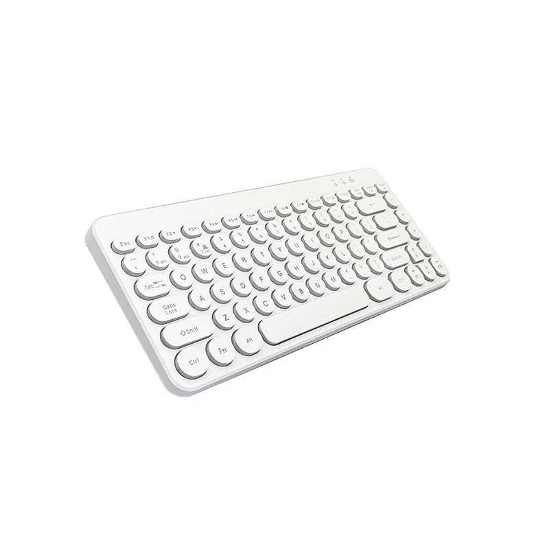 2.4G Wireless Mini Retro keys Gaming Type C rechargeable customized layout Mechanical feel Breathing led light multimedia Keyboard KBLW-002