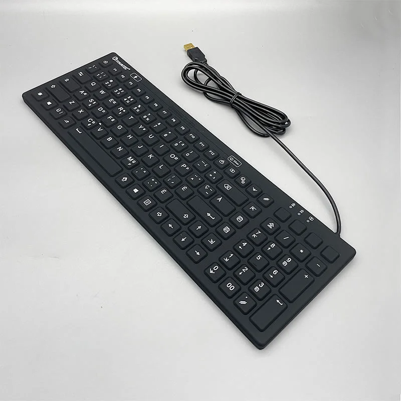 2023 New design IP68 waterproof Good Feel Waterproof Keyboard silent Mini Hospital Medical Keyboard