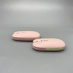 New design 2.4G wireless & BT Rechargeable light Mouse Laptop Desktop Home Office Mouse  dual-mode  MW-004A