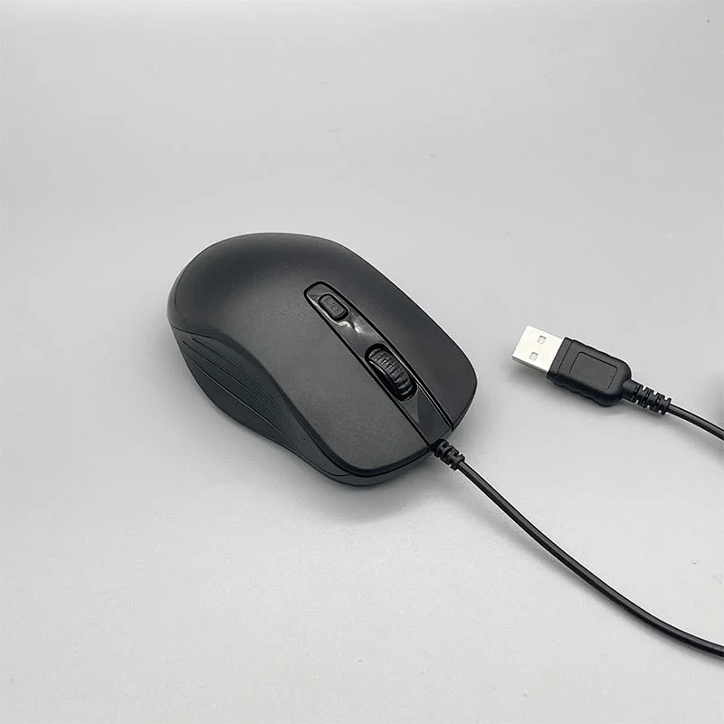 New design Cheap Classic USB Wired Optical Mouse 4D Button 1000dpi PC Computer Mice Wired Office Mouse for Both Hand M-014F