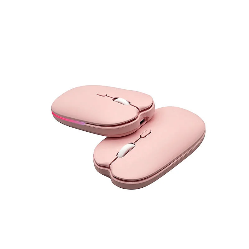 New design 2.4G wireless & BT Rechargeable light Mouse Laptop Desktop Home Office Mouse  dual-mode  MW-004A