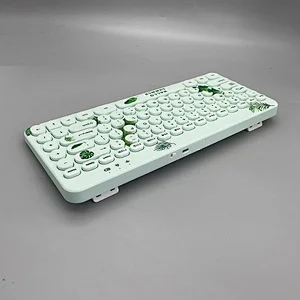 2.4G Wireless Mini Retro keys Gaming Type C rechargeable customized layout Mechanical feel Breathing led light multimedia Keyboard KBLW-002