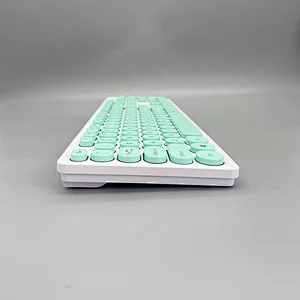 2.4G Wireless Keyboard Customized Optical New Retro Keys Keyboard for Laptop Desktop Macbook KW-103R