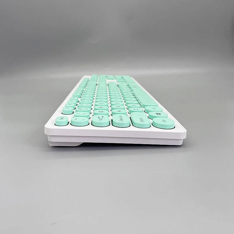 2.4G Wireless Keyboard Customized Optical New Retro Keys Keyboard for Laptop Desktop Macbook KW-103R