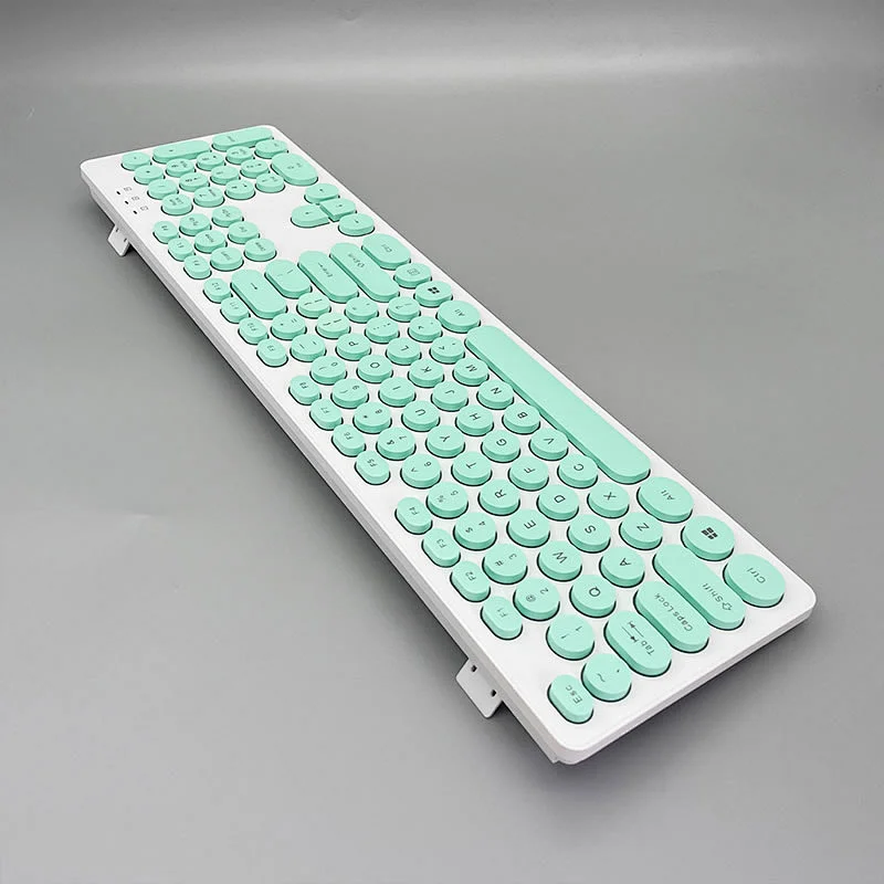 2.4G Wireless Keyboard Customized Optical New Retro Keys Keyboard for Laptop Desktop Macbook KW-103R