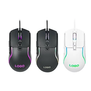 New Big  USB Wired LED backlight  Comfortable Ergonomic 7D Gaming Mouse Cheap PC Computer Mice for Home Business GM-184L