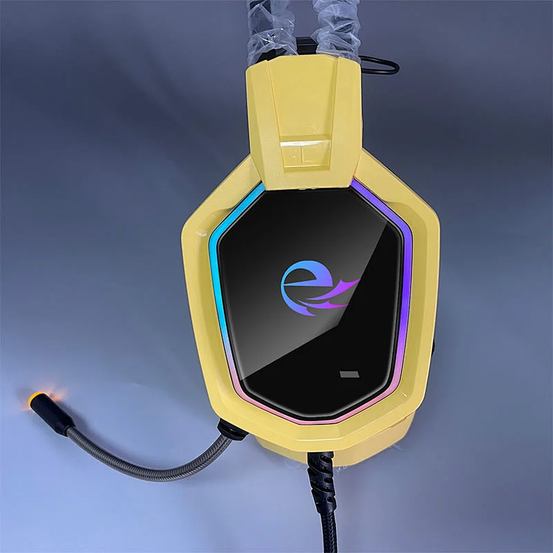 Cool Private Design Customized Wired Gaming Headphones Gamer Gaming Headset Surround Sound RGB Lighting H10A For Laptop PC